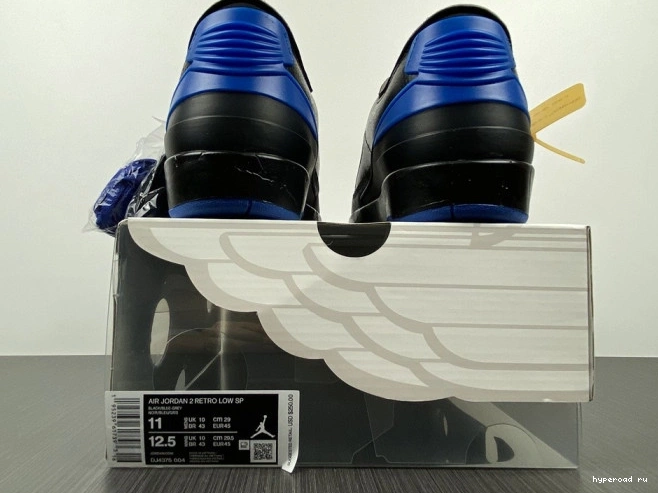 2 Retro SP Jordan Low Off-White Black Blue DJ4375-004 0927